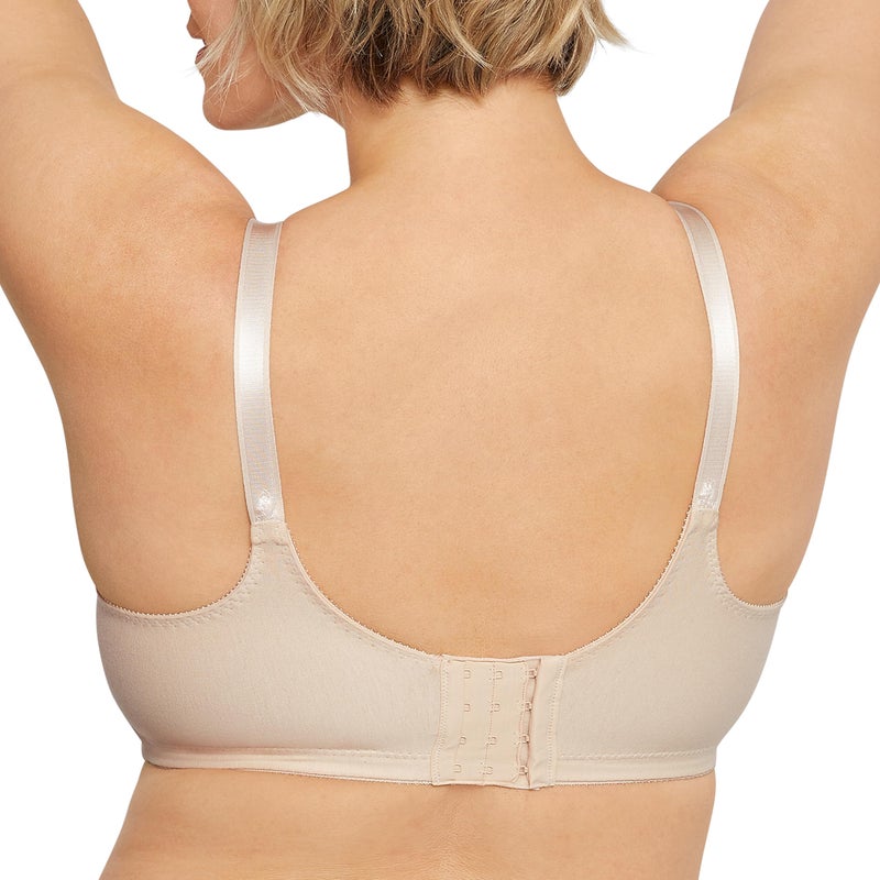 Bali Women's Woman's Double Support Cotton Wire-Free Bra, Soft Taupe,36DD - Image 3